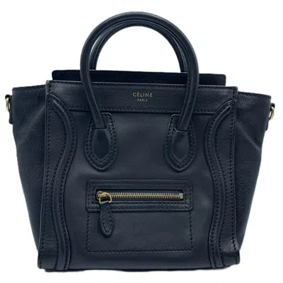 Pre-owned Celine Black Leather Handbag Shoulder Bag ()