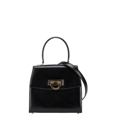 Pre-owned Celine Black Leather Handbag Shoulder Bag ()