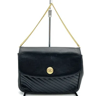Pre-owned Celine Black Leather Handbag Shoulder Bag ()