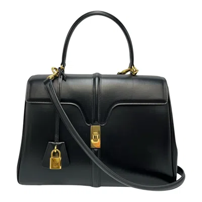 Pre-owned Celine Black Leather Handbag Shoulder Bag ()