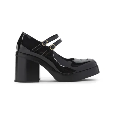 CELINE BLACK LEATHER HEELS