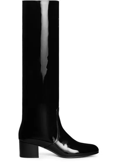 Celine Black Leather High Boot