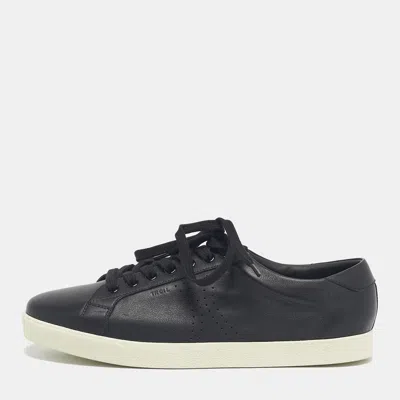 Pre-owned Celine Black Leather Lace Up Sneakers Size 42