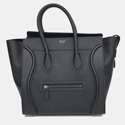 Pre-owned Celine Black Leather Luggage Tote