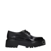 Celine Black Leather Oxfords And Derby In Black
