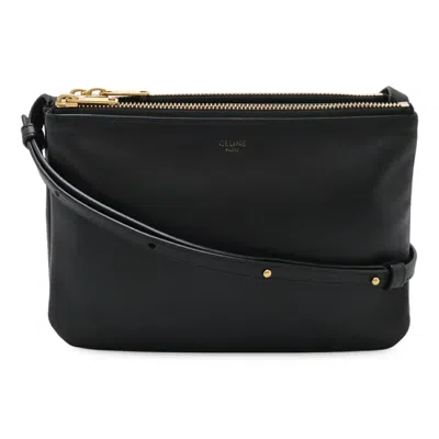 Pre-owned Celine Black Leather Pochette Pouch Shoulder Bag ()