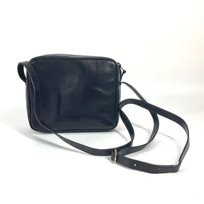 Pre-owned Celine Black Leather Pochette Shoulder Bag ()