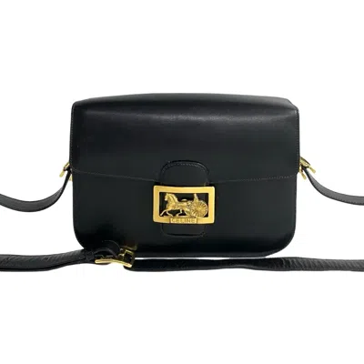 Pre-owned Celine Black Leather Pochette Shoulder Bag ()