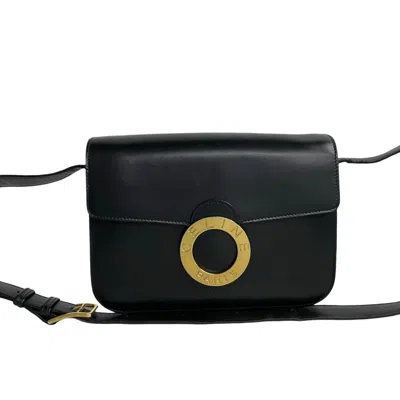 Pre-owned Celine Black Leather Pochette Shoulder Bag ()
