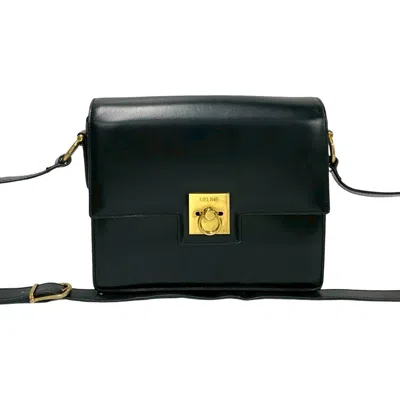 Pre-owned Celine Black Leather Pochette Shoulder Bag ()