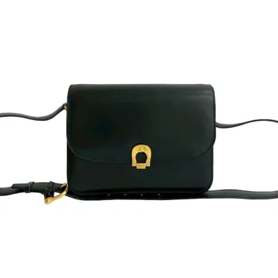 Pre-owned Celine Black Leather Pochette Shoulder Bag ()