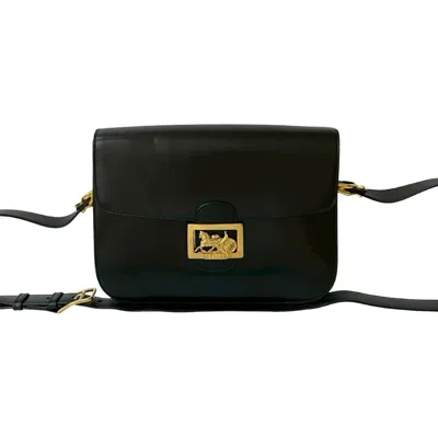 Pre-owned Celine Black Leather Pochette Shoulder Bag ()