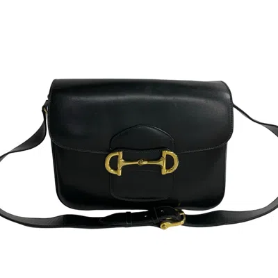 Pre-owned Celine Black Leather Pochette Shoulder Bag ()