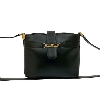 Pre-owned Celine Black Leather Pochette Shoulder Bag ()