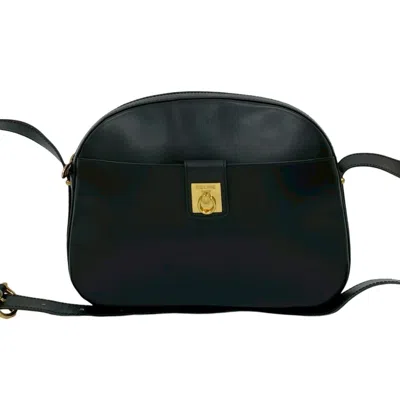 Pre-owned Celine Black Leather Pochette Shoulder Bag ()