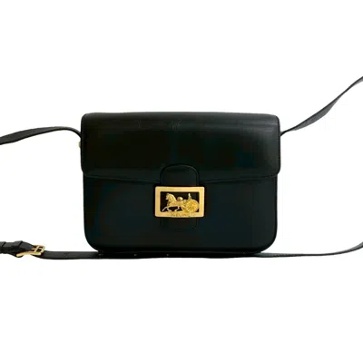 Pre-owned Celine Black Leather Pochette Shoulder Bag ()