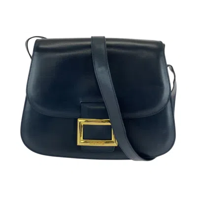 Pre-owned Celine Black Leather Pochette Shoulder Bag ()