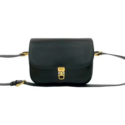 Pre-owned Celine Black Leather Pochette Shoulder Bag ()