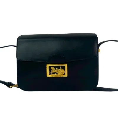 Pre-owned Celine Black Leather Pochette Shoulder Bag ()