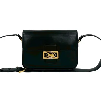 Pre-owned Celine Black Leather Pochette Shoulder Bag ()