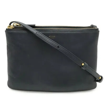 Pre-owned Celine Black Leather Pochette Shoulder Bag ()