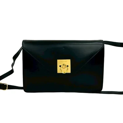 Pre-owned Celine Black Leather Pochette Shoulder Bag ()