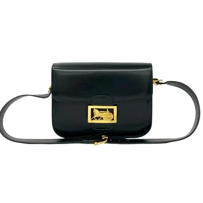 Pre-owned Celine Black Leather Pochette Shoulder Bag ()