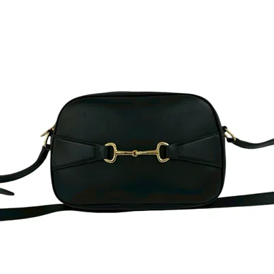 Pre-owned Celine Black Leather Pochette Shoulder Bag ()