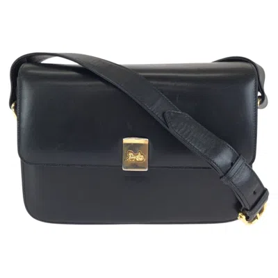 Pre-owned Celine Black Leather Pochette Shoulder Bag ()