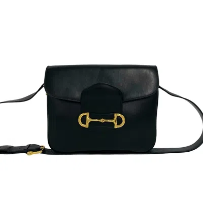 Pre-owned Celine Black Leather Pochette Shoulder Bag ()
