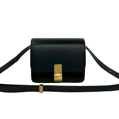 Pre-owned Celine Black Leather Pochette Shoulder Bag ()