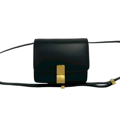 Pre-owned Celine Black Leather Pochette Shoulder Bag ()