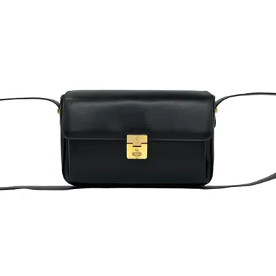 Pre-owned Celine Black Leather Pochette Shoulder Bag ()