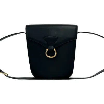 Pre-owned Celine Black Leather Pochette Shoulder Bag ()