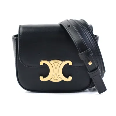 Pre-owned Celine Black Leather Shoulder Bag ()