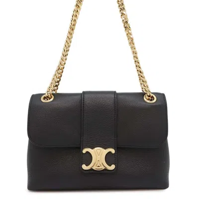 Pre-owned Celine Black Leather Shoulder Bag ()