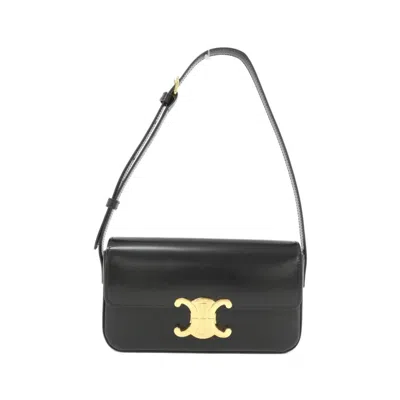 Pre-owned Celine Black Leather Shoulder Bag ()