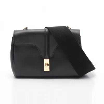 Pre-owned Celine Black Leather Shoulder Bag ()