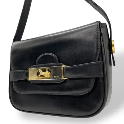 Pre-owned Celine Black Leather Shoulder Bag ()