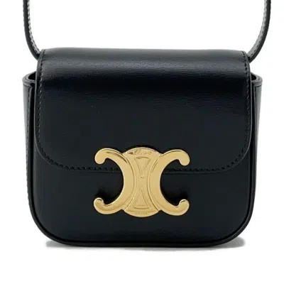 Pre-owned Celine Black Leather Shoulder Bag ()