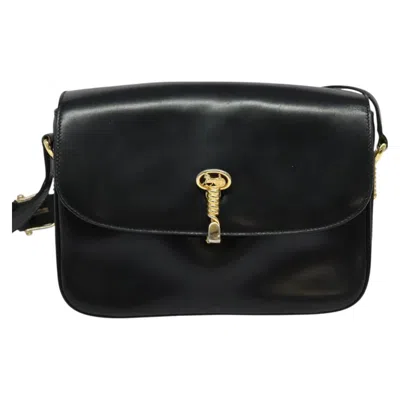 Pre-owned Celine Céline Black Leather Shoulder Bag ()