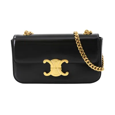 Pre-owned Celine Black Leather Shoulder Bag ()