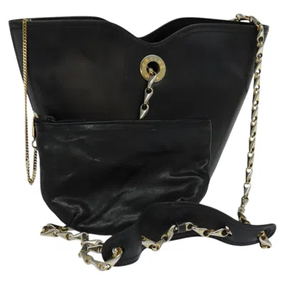 Pre-owned Celine Céline Black Leather Shoulder Bag ()