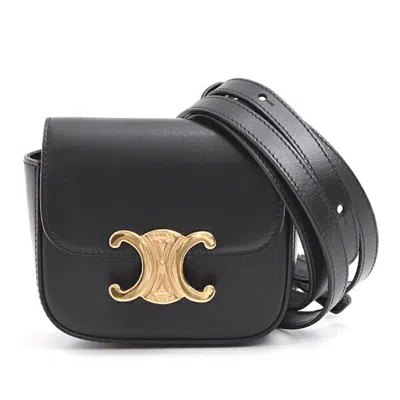 Pre-owned Celine Black Leather Shoulder Bag ()