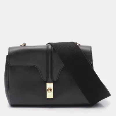 Pre-owned Celine Black Leather Teen Soft 16 Shoulder Bag