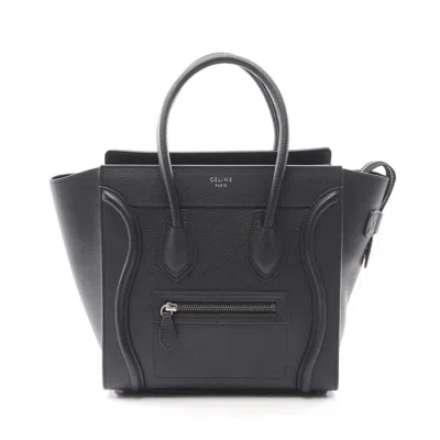 Pre-owned Celine Black Leather Tote Bag ()