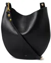 Celine Black Leather Trotteur Hobo Bag (authentic Pre-loved) In Black