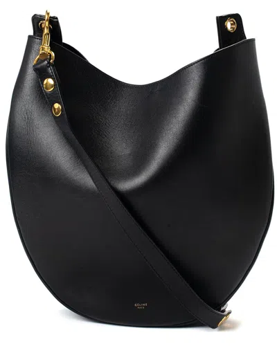 Celine Black Leather Trotteur Hobo Bag (authentic Pre-loved)