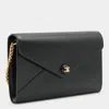Celine Black Leather Wallet In Black