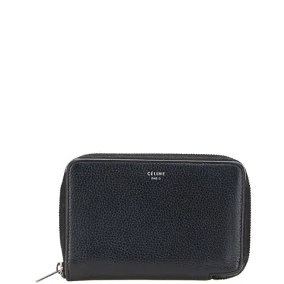 Pre-owned Celine Black Leather Wallet (bi-fold) ()